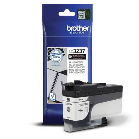 Cartuccia Brother nero  LC3237BK